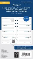 neuveden: FILOFAX kalendář 2026 osobní, týden/2 str, linky, ČJ+SJ