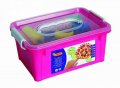 neuveden: JOVI prstové barvy BOX (6x125ml, 4 šablony, 4 tlačítka na barvy, 1 pěnový v