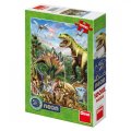 neuveden: Svět dinosaurů: svítící neonové puzzle 100XL dílků