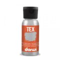 neuveden: DARWI TEX barva na textil - Metalická stříbrná 50 ml