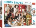 neuveden: Trefl Puzzle Hidden Shapes - Psí zábava / 1043 dílků