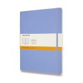 neuveden: Zápisník Moleskine - měkké desky, XL, linkovaný - nebesky modrý