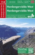 neuveden: PMN 114 Hardangervidda West 1:50 000
