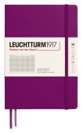 : Zápisník Leuchtturm1917 A5 tvrdé desky Burgundy čtverečkovaný