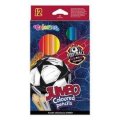 neuveden: Colorino Pastelky trojhranné JUMBO - Fotbal (12 barev)
