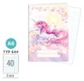 : Školní sešit A6, 40 listů, typ 644 Sweet Dreams