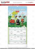 neuveden: Kalendář 2024 nástěnný: Rodinný, plánovací Krteček, 21 × 42 cm