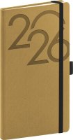 neuveden: Diář 2026: Ajax - zlatý, kapesní, 9 x 15,5 cm