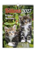 : Kalendář nástěnný 2027 - Kittens/Koťátka/Mačičky
