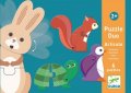 neuveden: Djeco Duo puzzle Zvířátka v pohybu