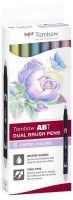 neuveden: Tombow ABT Dual Pen Brush Sada oboustranných štětcových fixů - Pastels 6 ks