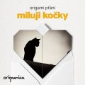 neuveden: Origami přání - Miluji kočky (černá)