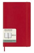 neuveden: Moleskine Zápisník plánovací 18 měsíční 2023-24 měkký červený L