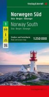 : Jižní Norsko 1:250 000 / automapa + volnočasová mapa