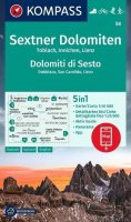 neuveden: Sextenské Dolomity, Toblach, San Candido, Lienz 1:50 000 / turistická mapa 
