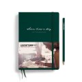 neuveden: Leuchtturm1917 Zápisník Some Lines A Day A5 Forest Green