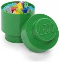 neuveden: Úložný box LEGO kulatý - tmavě zelený