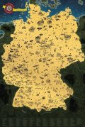 neuveden: Stírací mapa Německa Deluxe - zlatá
