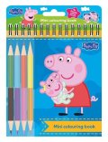 -: Prasátko Peppa - Mini omalovánky s pastelkami