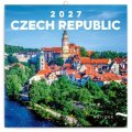 -: Kalendář 2027 poznámkový: Česká republika 2027, 20 x 20 cm