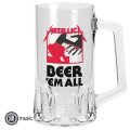 neuveden: Metallica Půllitr skleněný - Beer´Em All 500 ml