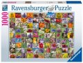 neuveden: Ravensburger Puzzle - Včely na květinách 1000 dílků