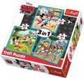 neuveden: Trefl Puzzle Mickey Mouse a přátelé 3v1 (20,36,50 dílků)