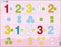 neuveden: Puzzle MAXI - Čísla 1-3 s grafickými znaky/10 dílků