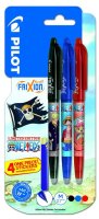 neuveden: PILOT FriXion Ball 07 One Piece + samolepky, BL, černá, červená, modrá