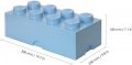 neuveden: Úložný box LEGO 8 - světle modrý