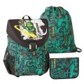 neuveden: LEGO® Ninjago školní aktovka (3 dílný set) - Green EASY