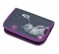neuveden: Bagmaster Dívčí školní penál koťátko CASE GALAXY 9 A GRAY/VIOLET