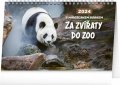 neuveden: Kalendář 2024 stolní: Za zvířaty do ZOO - Miroslav Bobek, 23,1 × 14,5 cm
