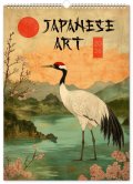 neuveden: Kalendář 2026 nástěnný: Vintage plakáty - japonské umění, 33 x 46 cm