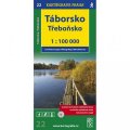 neuveden: 1:100T (22)-Táborsko,Třeboňsko (turistická mapa)