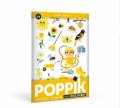 neuveden: Poppik Malý samolepkový plakát - Žlutá