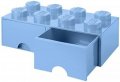 neuveden: Úložný box LEGO s šuplíky 8 - světle modrý