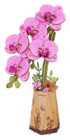 neuveden: 3D Dřevěná skládačka: Fialová orchidej