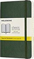 neuveden: Moleskine: Zápisník měkký čtverečkovaný zelený S