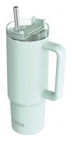 : Nerezový termohrnek s brčkem Stream Turquoise 950ml