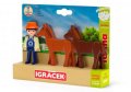 neuveden: Igráček Trio Farma - Farmář a dva koně
