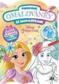 neuveden: Princezny - Tvarované omalovánky se samolepkami