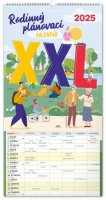 neuveden: Kalendář 2025 nástěnný: Rodinný, plánovací XXL, 33 × 64 cm