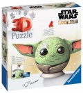 neuveden: Ravensburger Puzzle 3D - Star Wars: Baby Yoda s ušima 72 dílků
