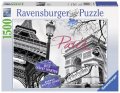 neuveden: Puzzle Paříž, má láska 1500 dílků