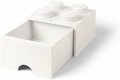 neuveden: Úložný box LEGO s šuplíkem 4 - bílý