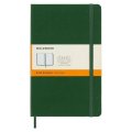 neuveden: Zápisník Moleskine - tvrdé desky, L, linkovaný - tm. zelený
