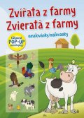 neuveden: Zvířata z farmy / Zvieratá z farmy - Omalovánky / Maľovanky (+ úžasné POP-U