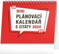 neuveden: Kalendář 2024 stolní: Plánovací s citáty, 16,5 × 13 cm