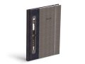 neuveden: Diář 2026 T805 PU dark blue/gray s gumkou na propisku